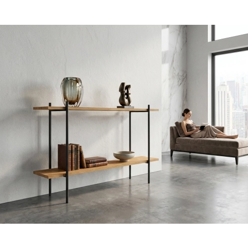 KONSOLA Z DREWNA LITEGO DĄB OLCHA JESION SKD-370